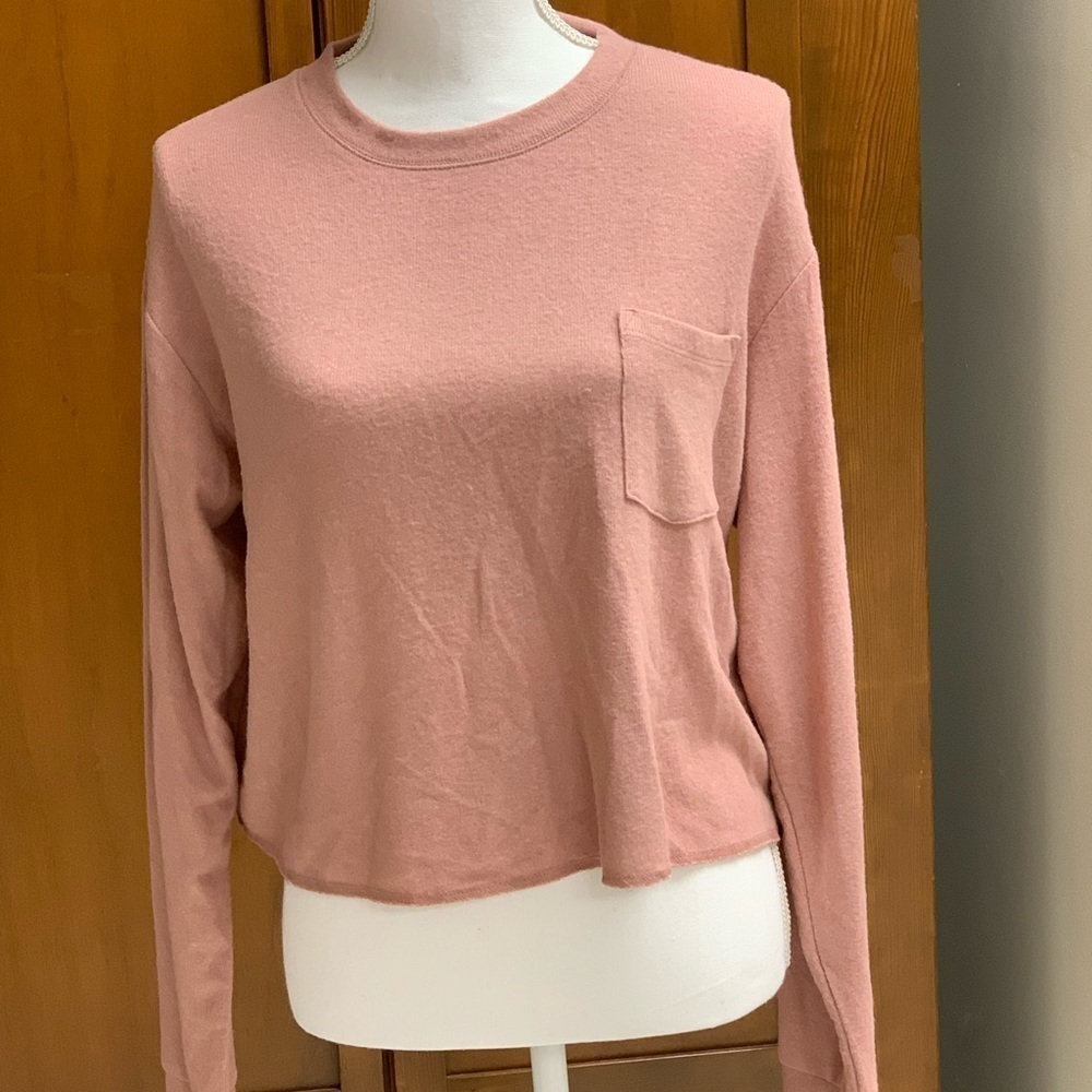 Wild Fable MED long sleeve soft poly spandex rayon knit crew neck sweater NEW